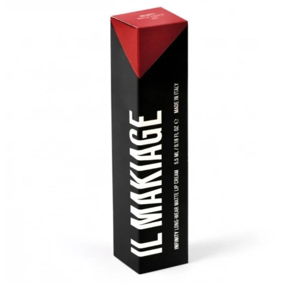 NIB Il Makiage INFINITY LIP CREAM LONG-WEAR MATTE LIP COLOR-Matte Giesha - Picture 4 of 8